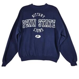 Vintage Penn State Nittany Lions Sweatshirt Mens XL Blue NCAA College Nike 90s